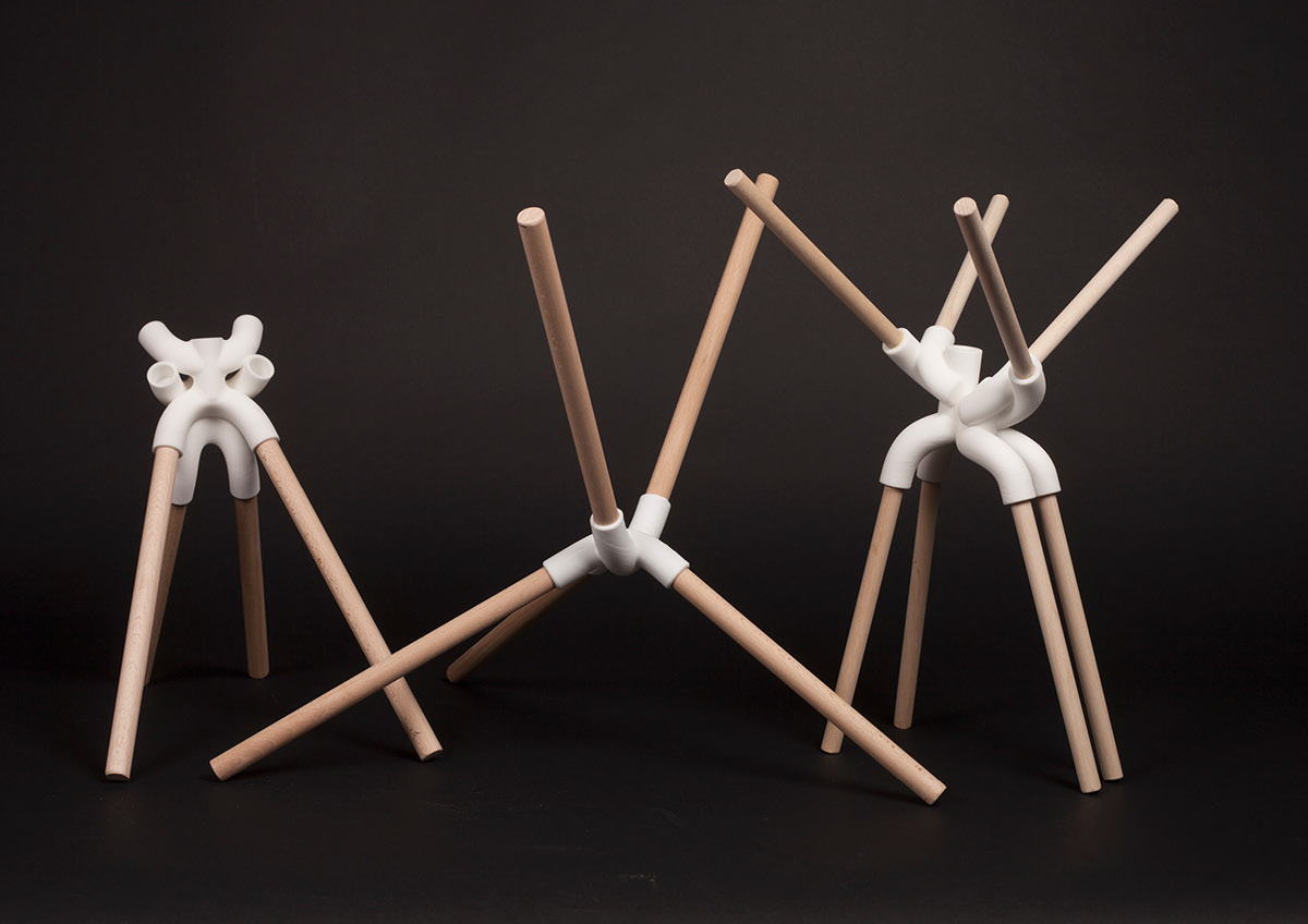 wood，3D printer，Joinery，Human body structure，