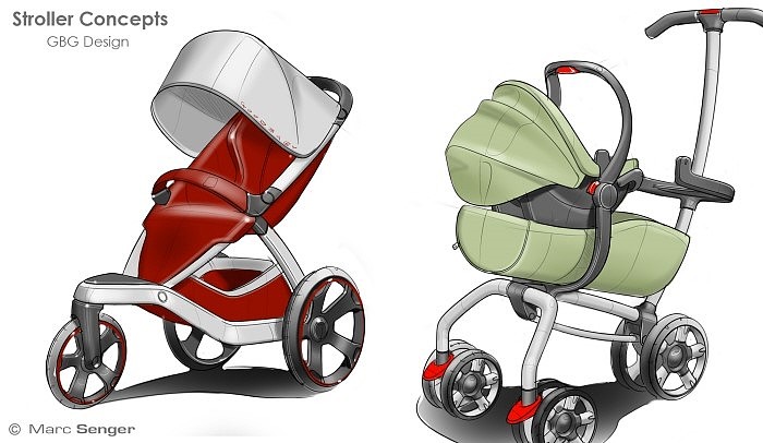 baby，wheelbarrow，Maternal and infant products，Hand drawn，