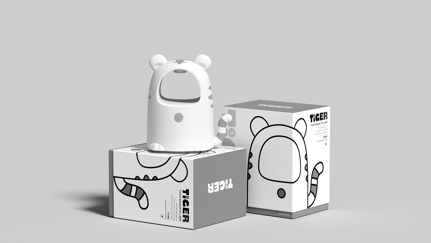 Mosquito killing lamp，Cute and interesting style，Cartoon style，tiger，lion，