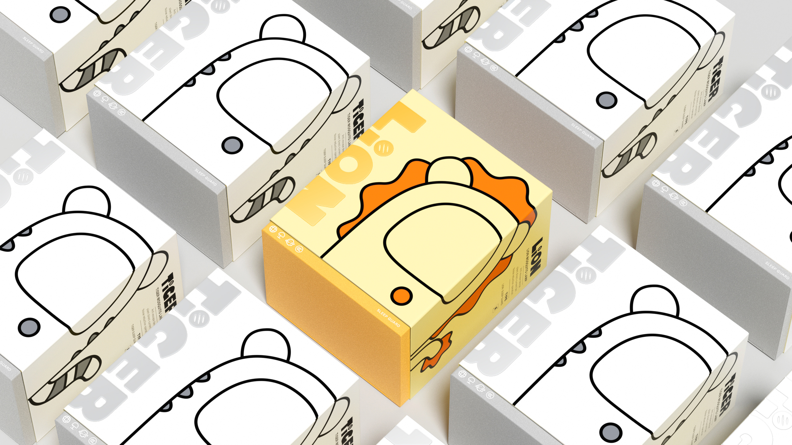 Mosquito killing lamp，Cute and interesting style，Cartoon style，tiger，lion，