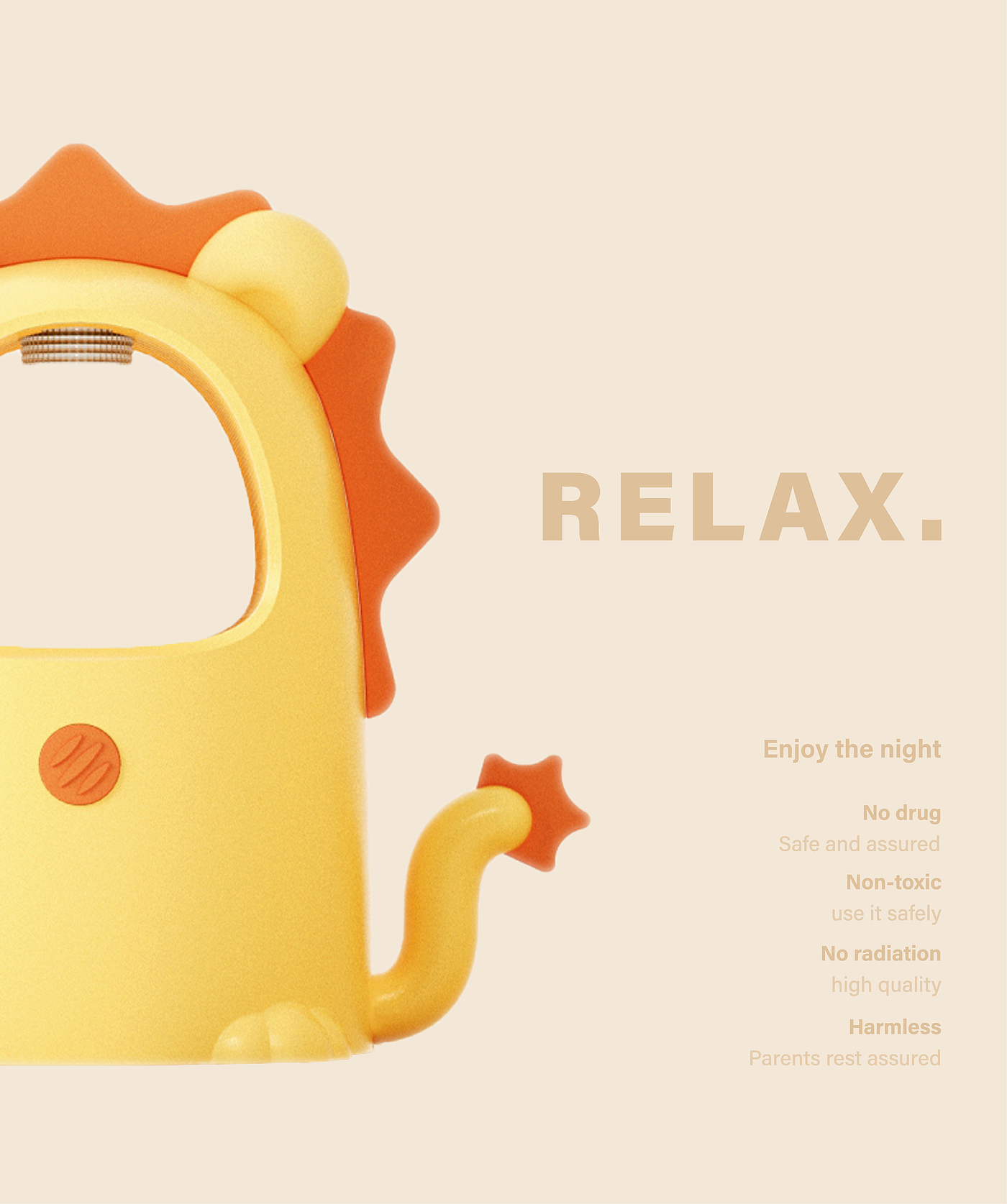 Mosquito killing lamp，Cute and interesting style，Cartoon style，tiger，lion，
