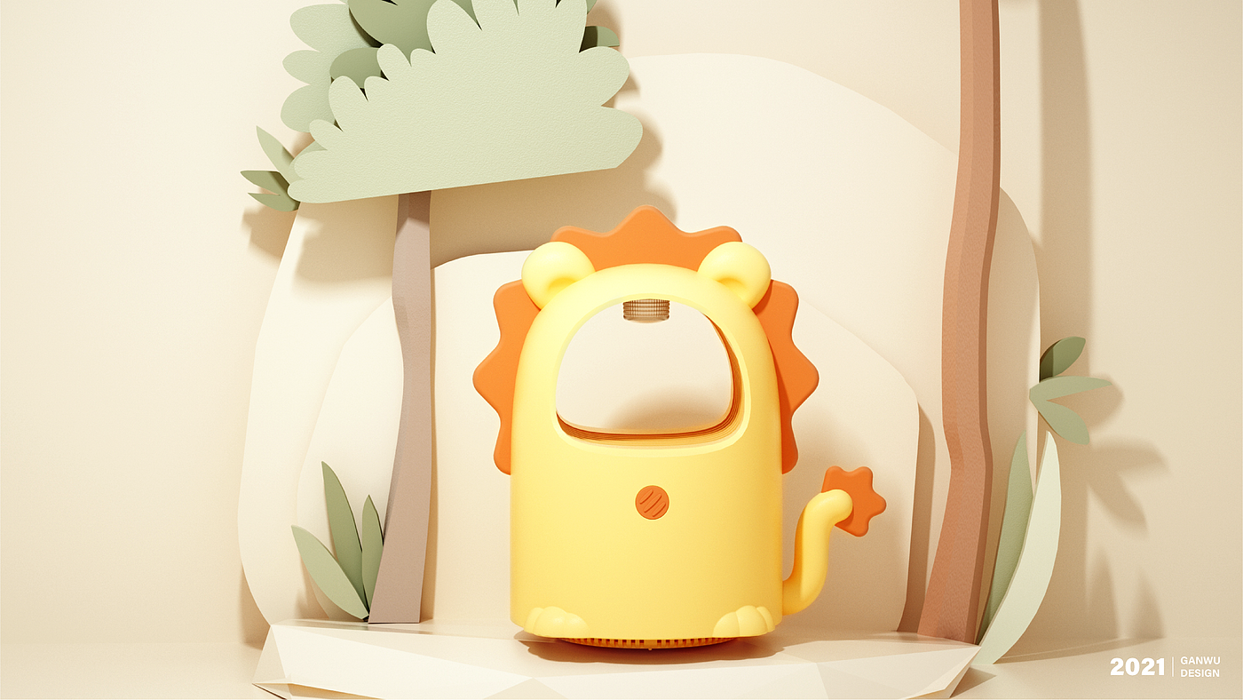 Mosquito killing lamp，Cute and interesting style，Cartoon style，tiger，lion，