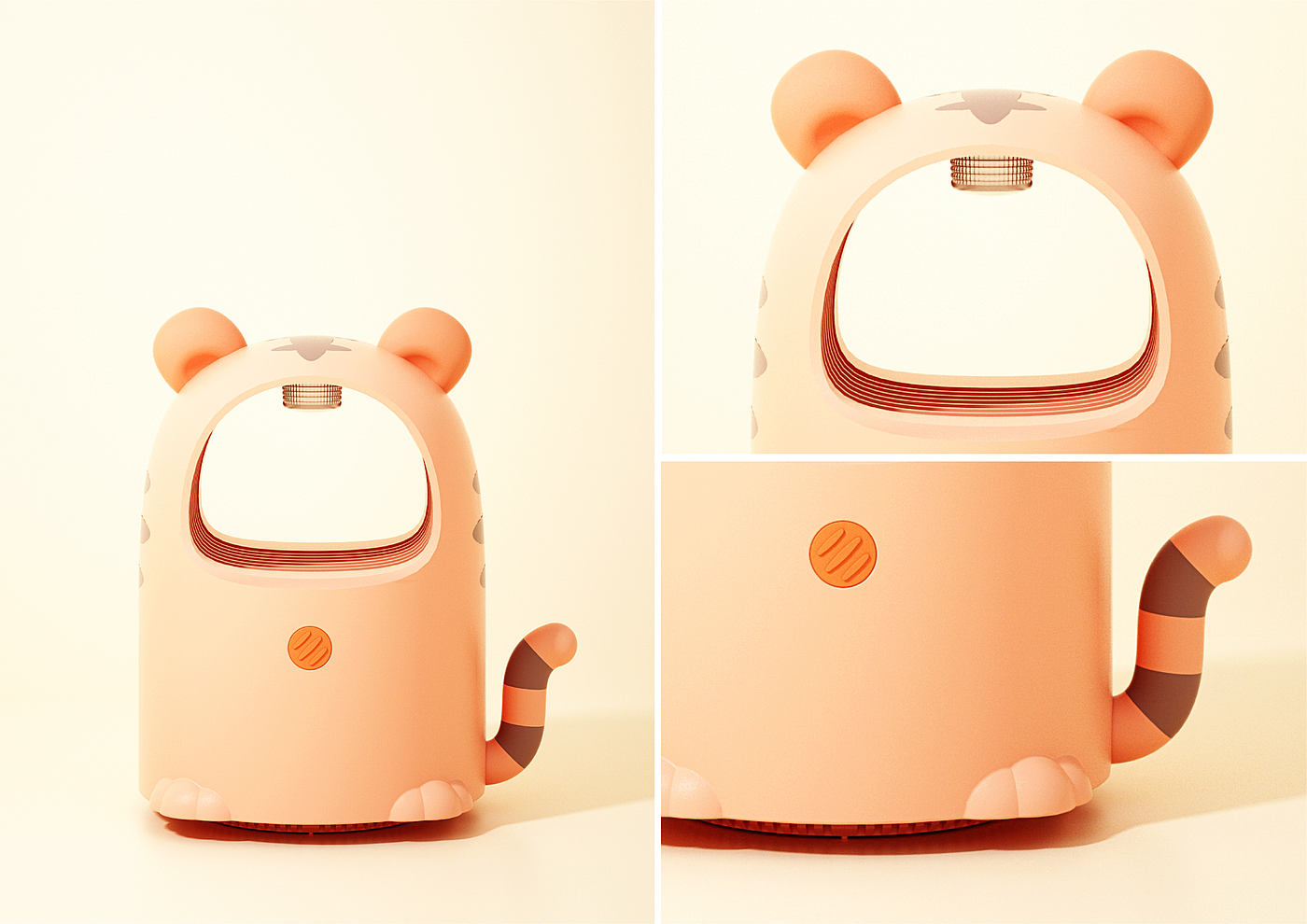 Mosquito killing lamp，Cute and interesting style，Cartoon style，tiger，lion，
