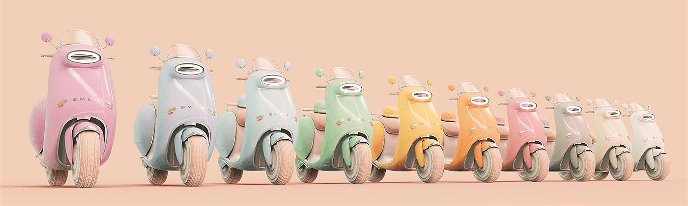 FUTURE，smeg，Electric scooter，vehicle，