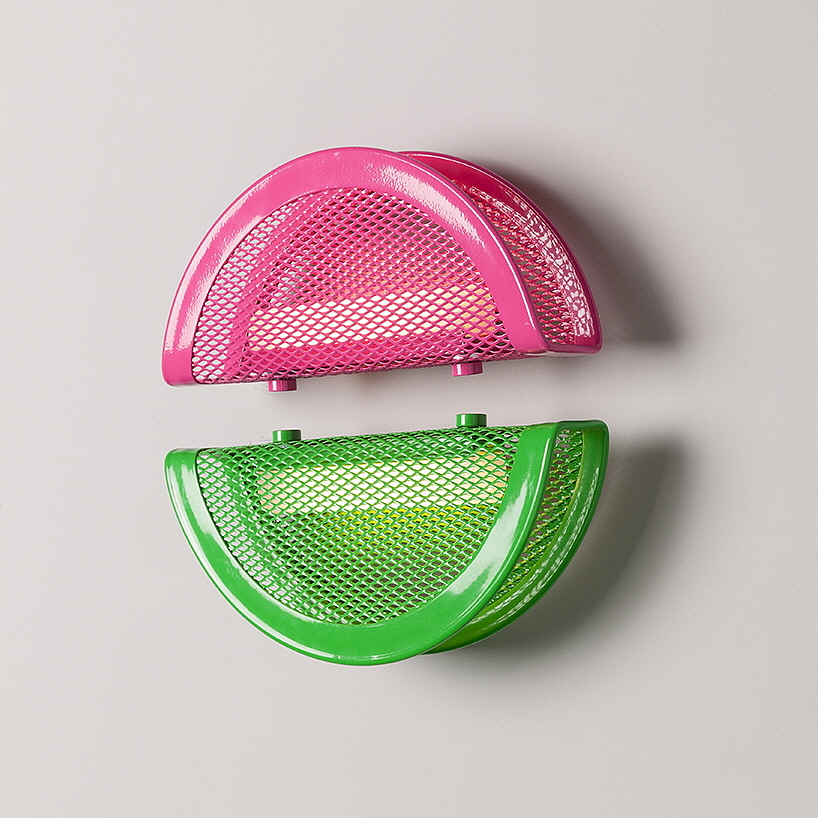 Wall lamp，Symmetrical geometry，decorate，colourful，