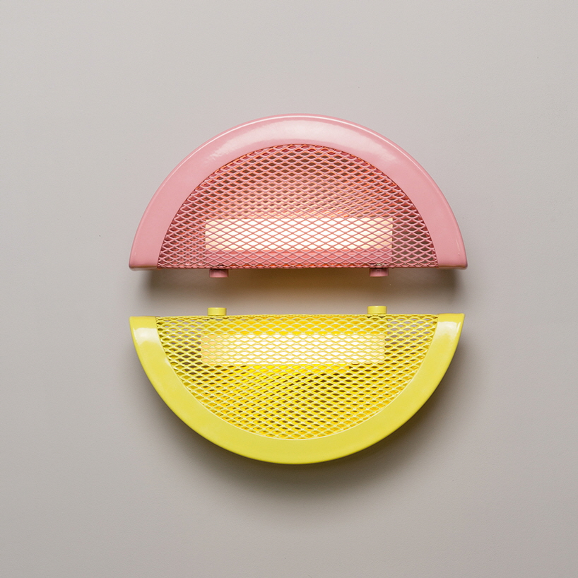 Wall lamp，Symmetrical geometry，decorate，colourful，
