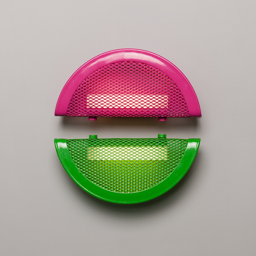 Wall lamp，Symmetrical geometry，decorate，colourful，