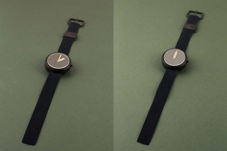 The HATCH watch，Metal disc，Catherine Stola，Create optical effects，