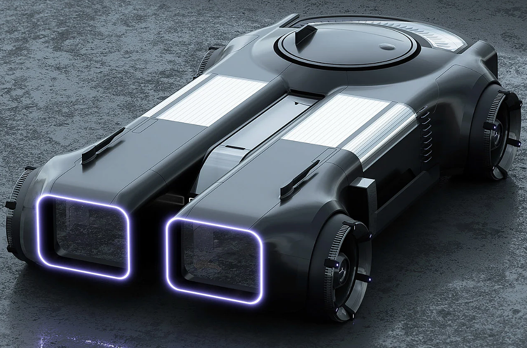 industrial design，conceptual design，Research vehicle，science fiction，High-tech，