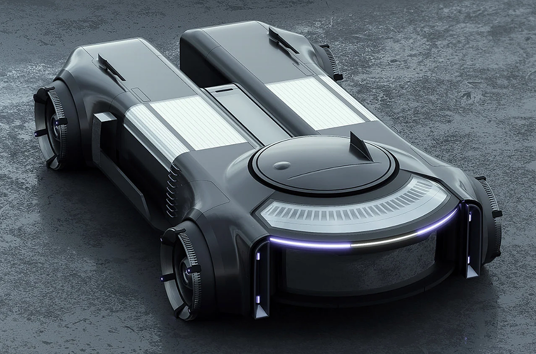 industrial design，conceptual design，Research vehicle，science fiction，High-tech，