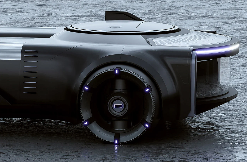 industrial design，conceptual design，Research vehicle，science fiction，High-tech，