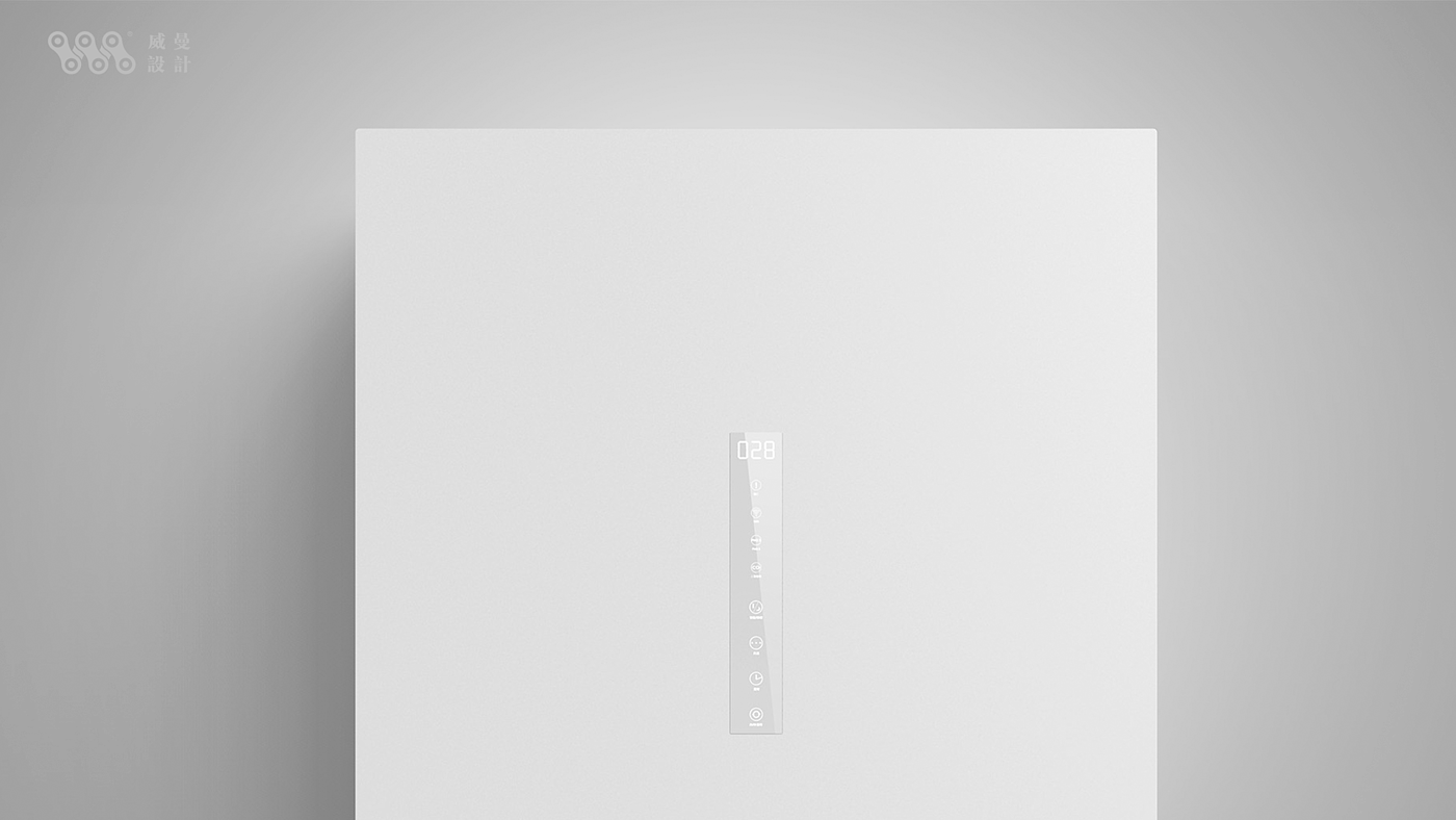 Wall mounted fresh air fan，Appearance design，