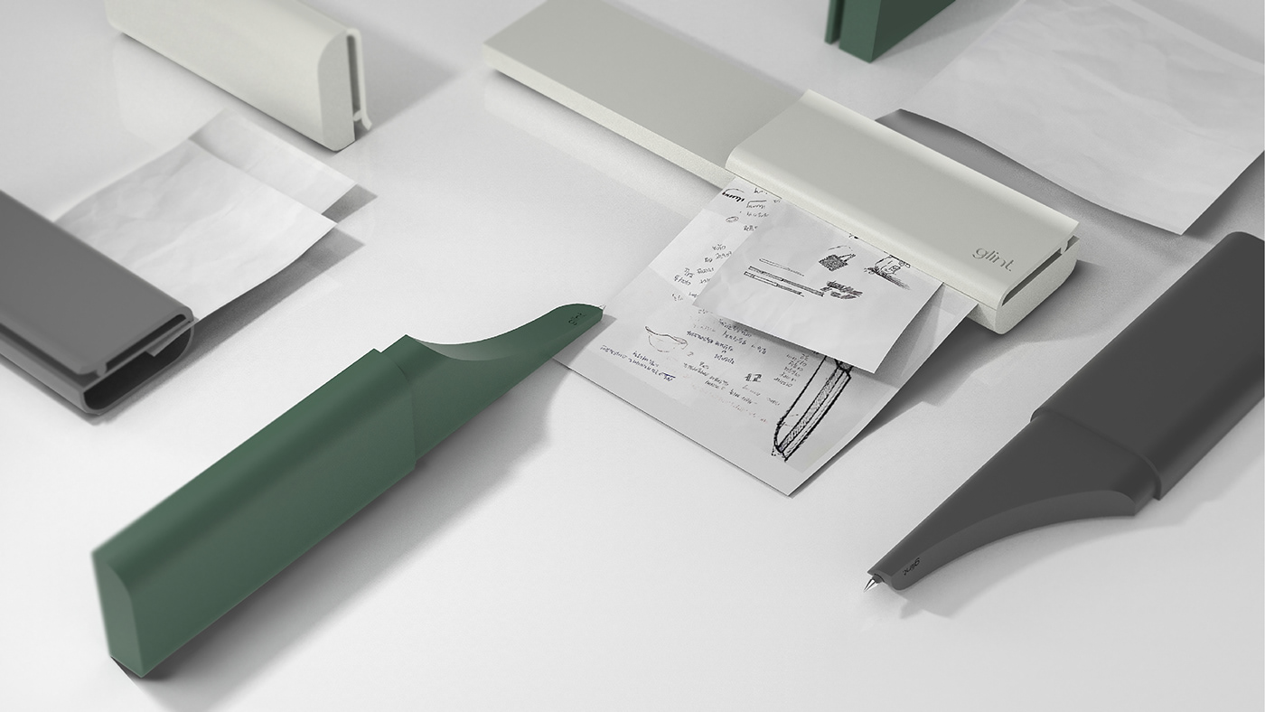 industrial design，Pen clip，product design，