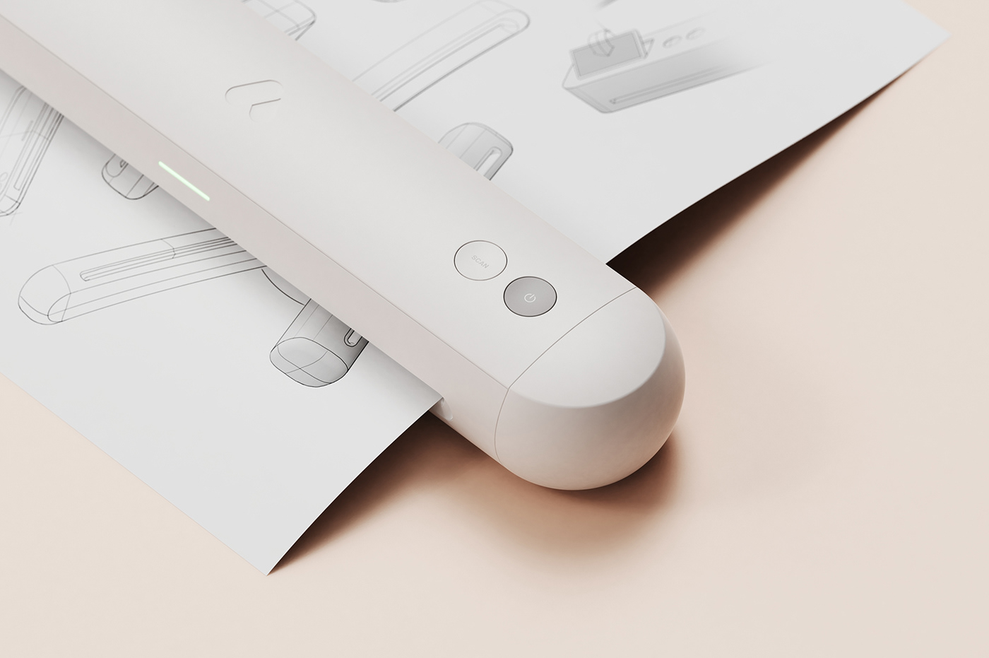 industrial design，product design，Scanner，Portable，