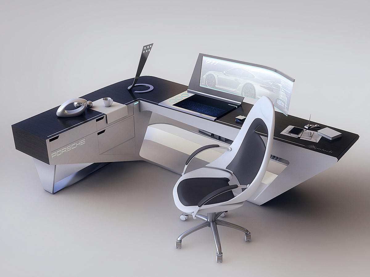 furniture，Home Furnishing，desk，modern，science and technology，