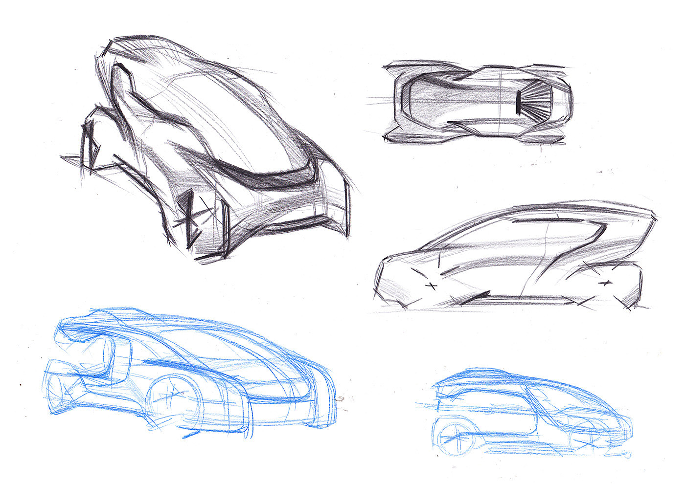 Hand drawn car，Vehicle design，Automotive Designer，Fangxi automobile design，