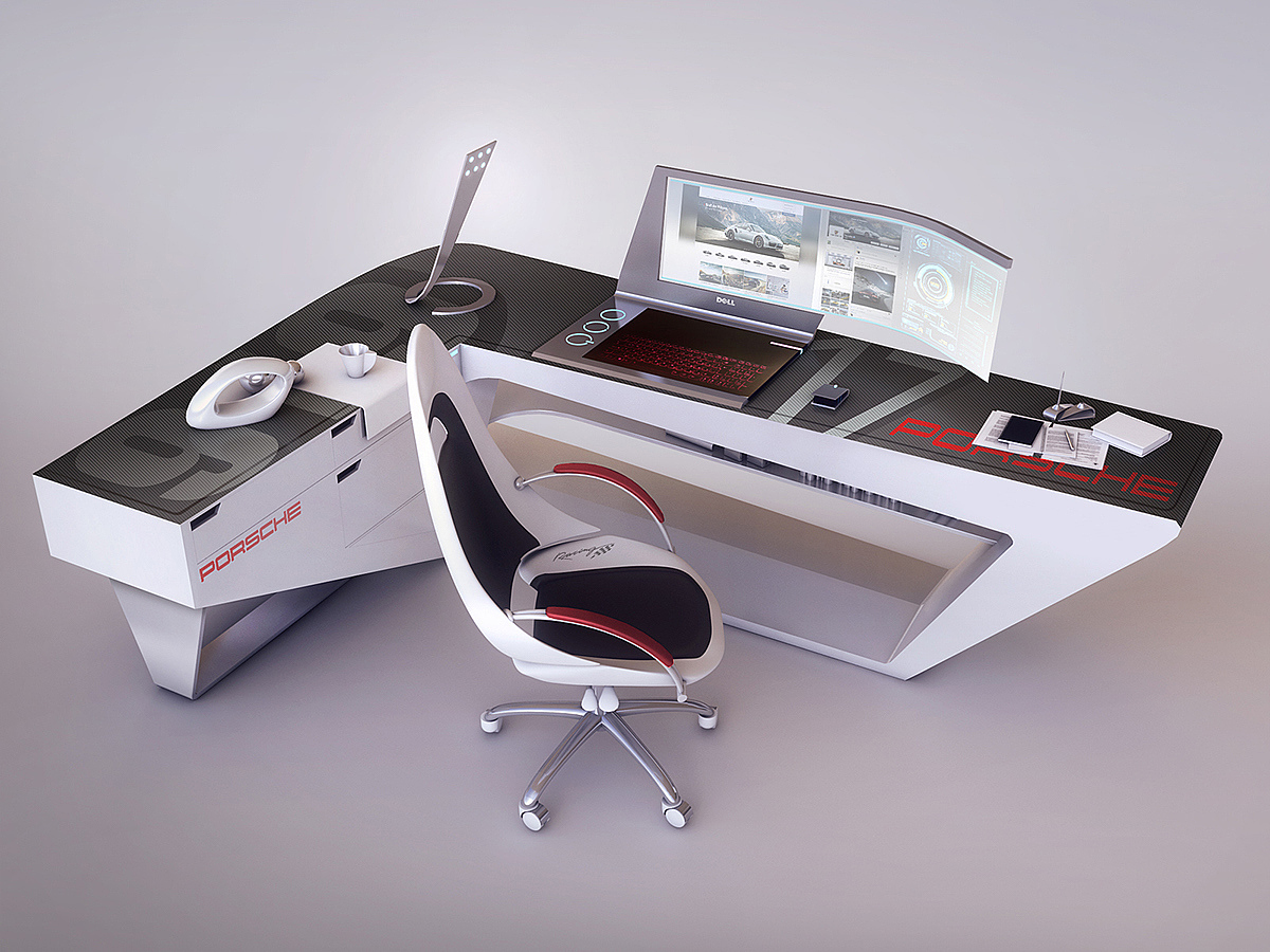 furniture，Home Furnishing，desk，modern，science and technology，