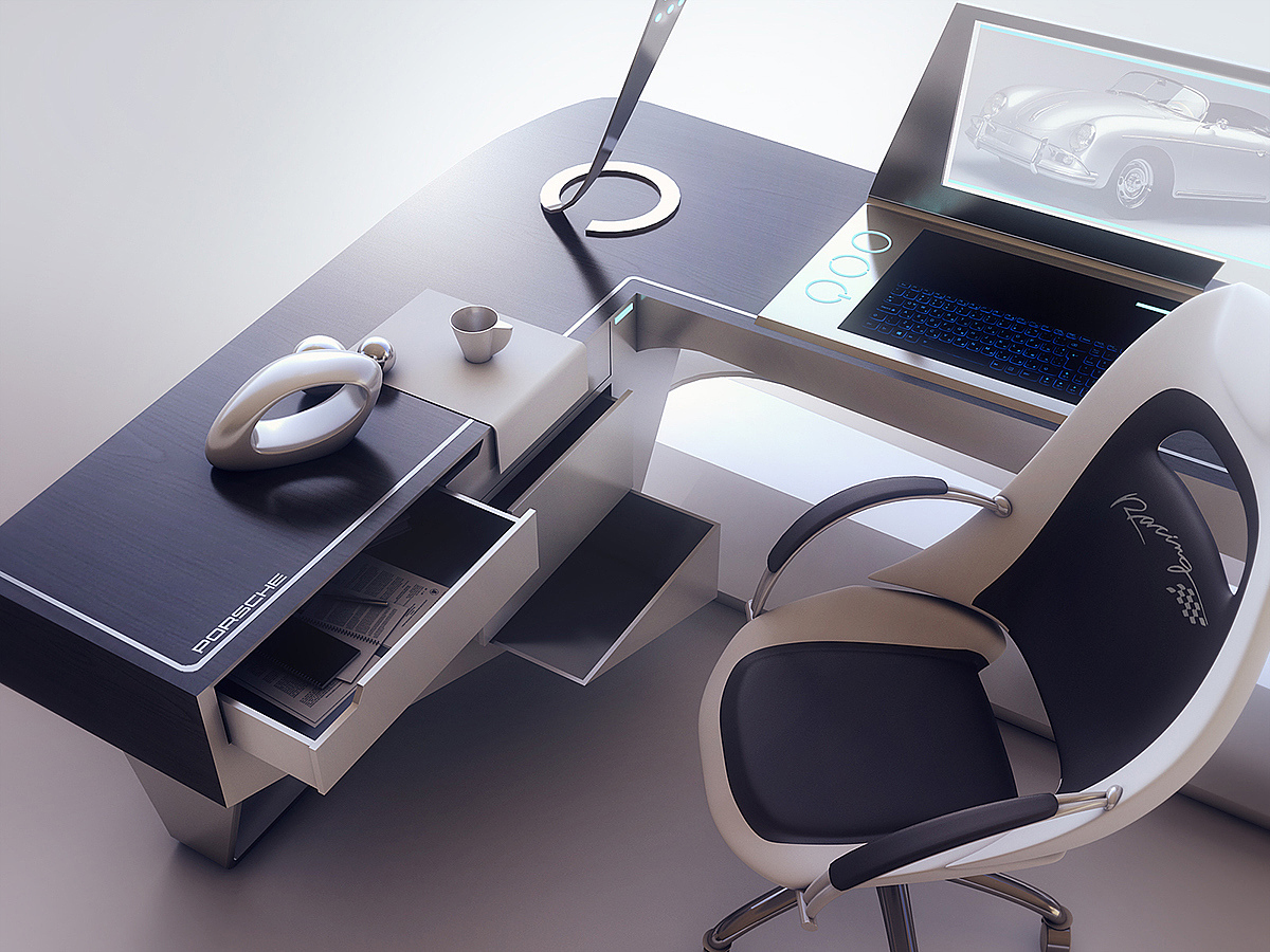 furniture，Home Furnishing，desk，modern，science and technology，