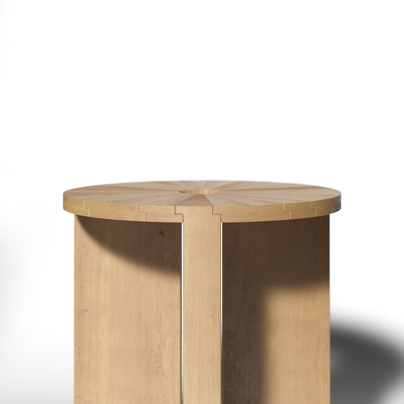 "Array" side table，Array，Deniz Aktay，阵列，木制元素，