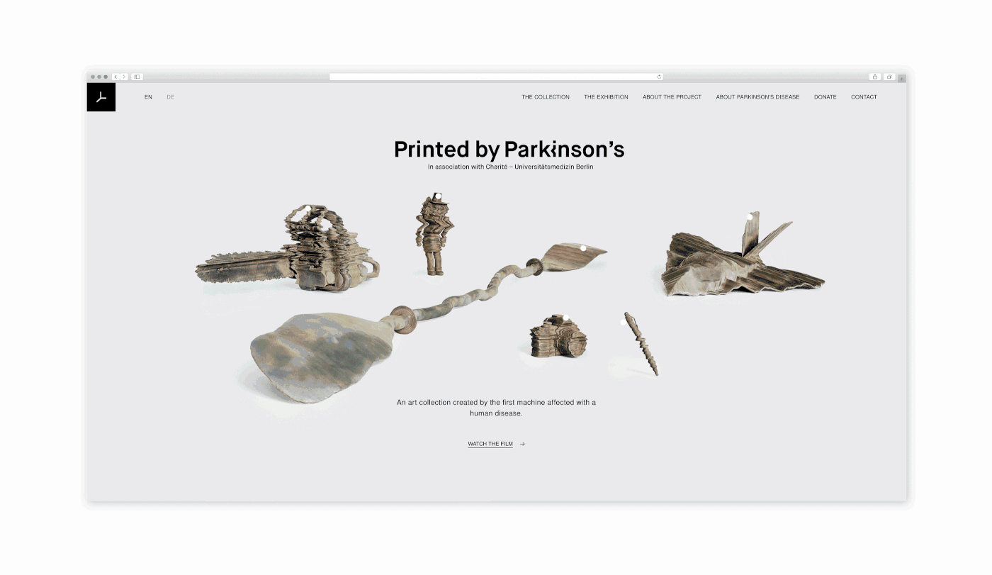 帕金森，3d打印，青铜，艺术，