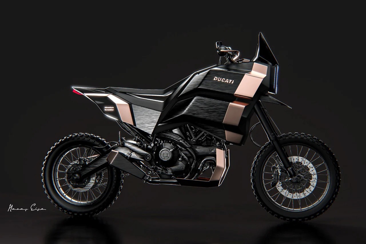 Nazar essa，Concept car design，Off-road vehicle，Futurism，Adventure Scrambler，