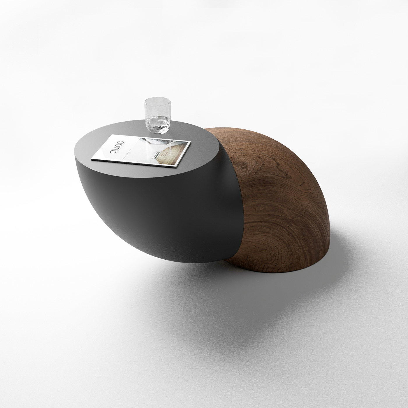 Sea Foam，PET，Coffee table，solid wood，