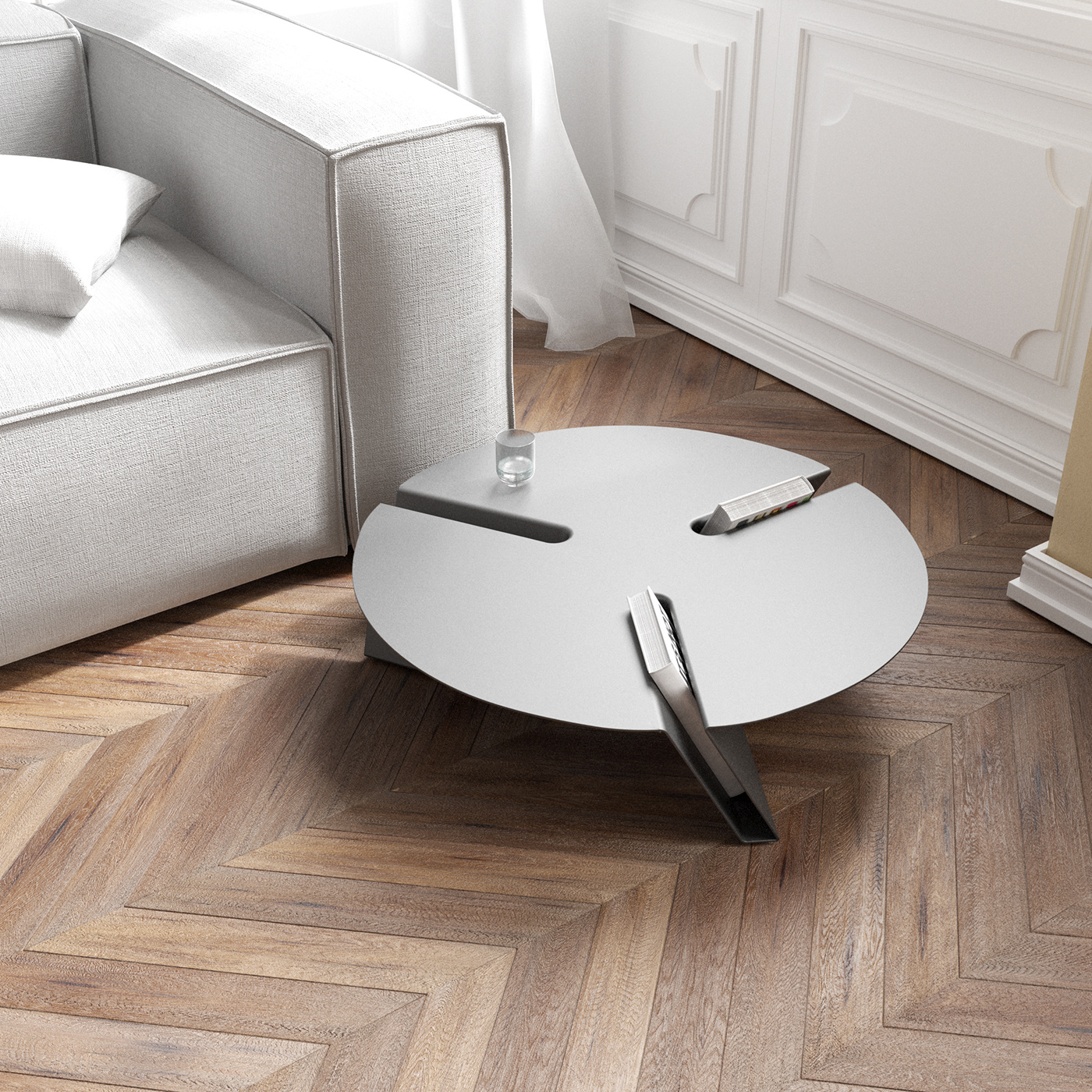 Coffee table，"Spinning"，Table，