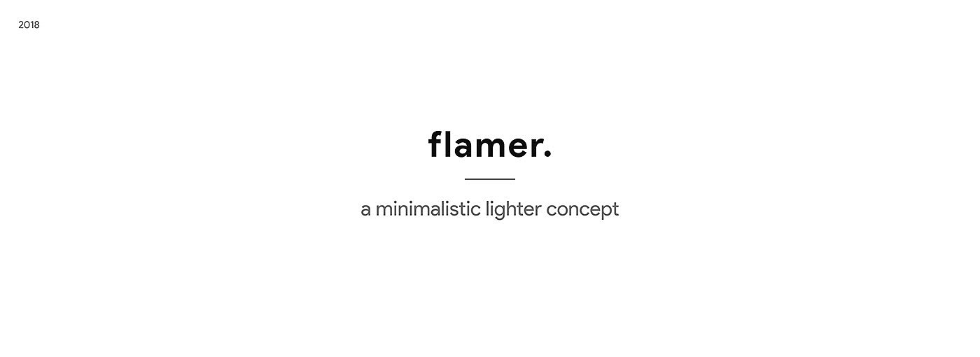 Jannik Götz，Flamer，极简主义，打火机概念，火和土元素，工业设计，