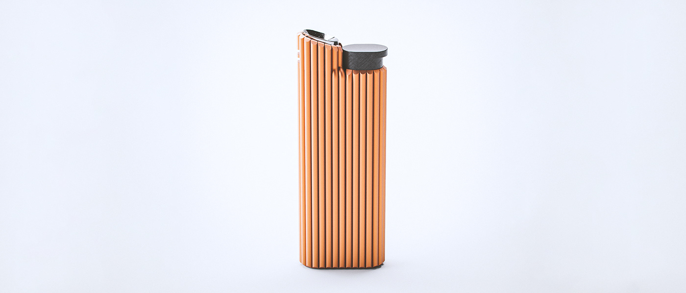 Jannik Götz，Flames，Minimalism，Lighter concept，Fire and earth elements，industrial design，