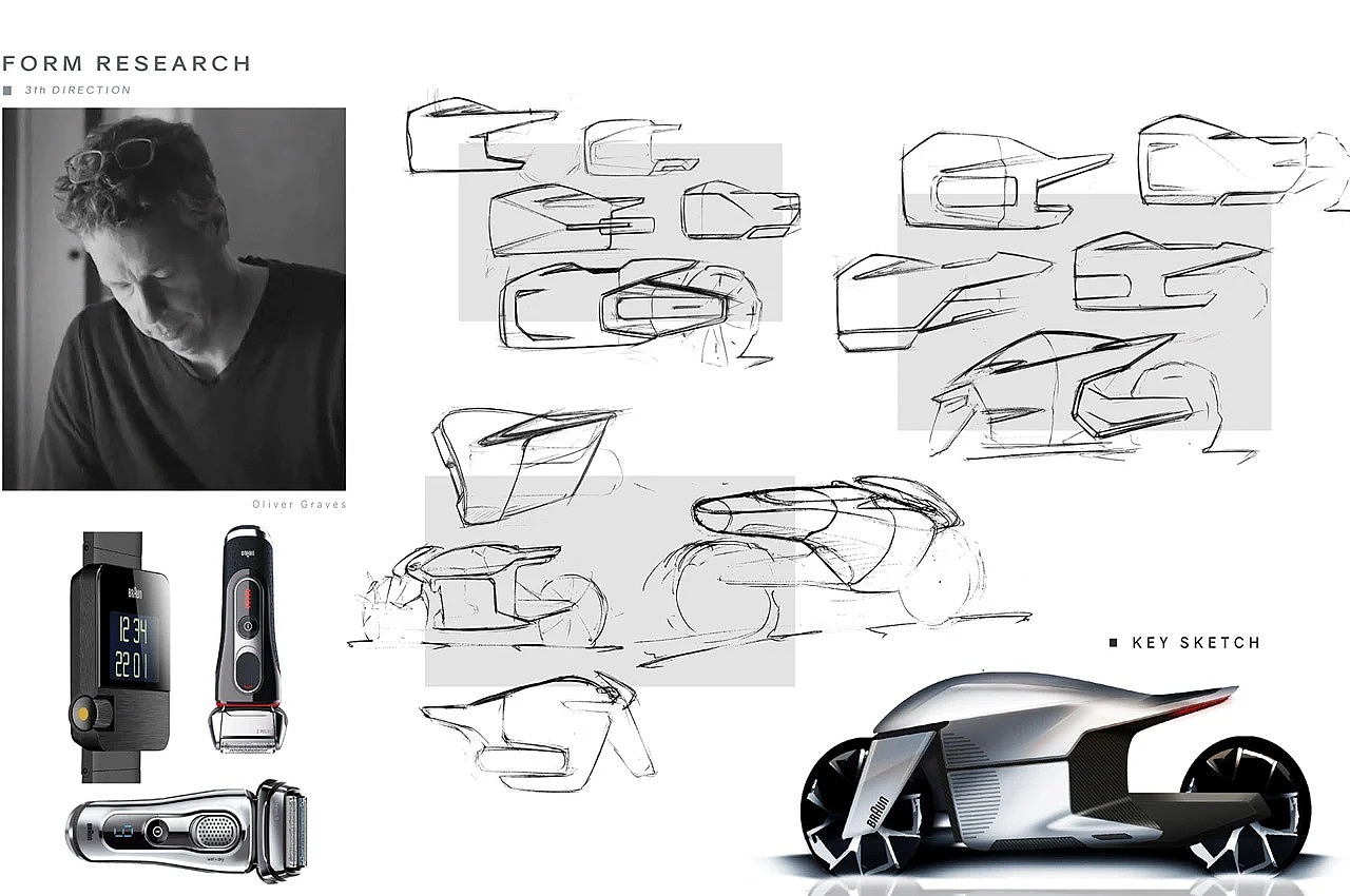 Victor groten Rico，Motorcycle design，Streamlined design，