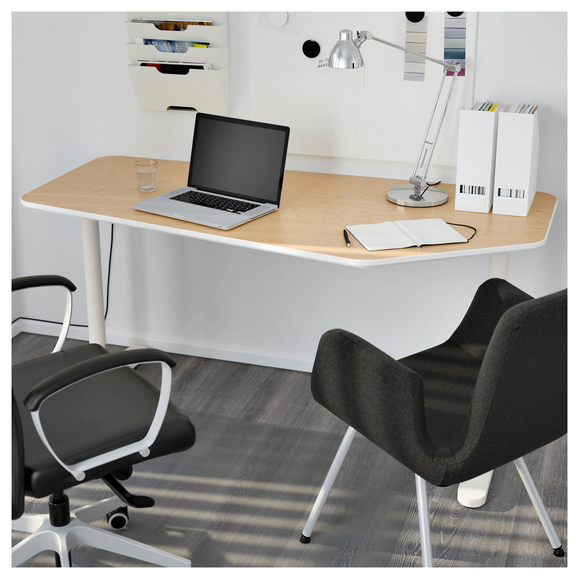 宜家贝肯特5边形办公桌ikeabekant79006363