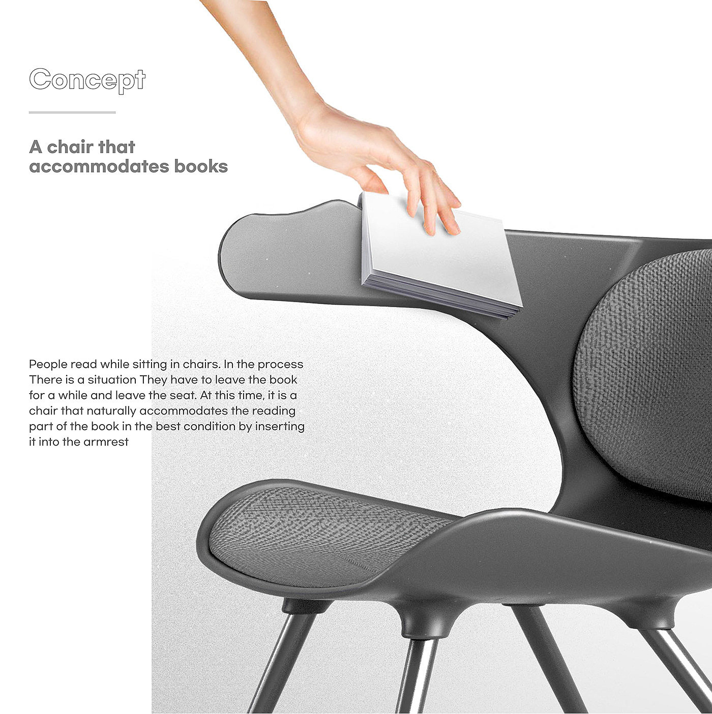 Gyung Min Lee，GOOD WILL CHAIR，Ergonomics，Streamlined design，chair，