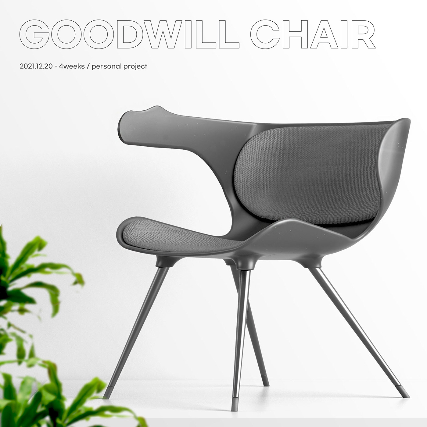 Gyung Min Lee，GOOD WILL CHAIR，Ergonomics，Streamlined design，chair，