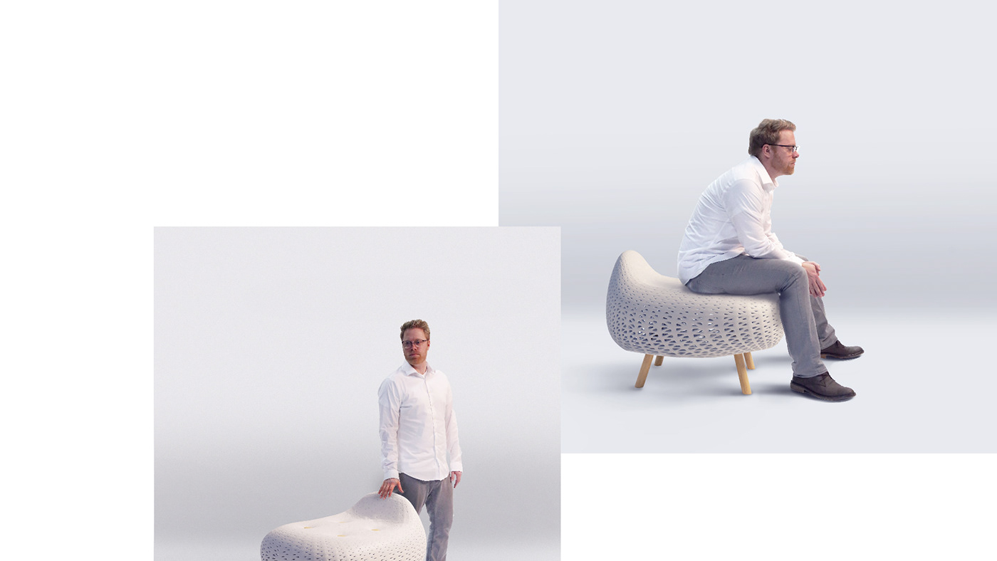Caleb Gess，Plum blossom chair，Plum Chair Concept，Ergonomics，