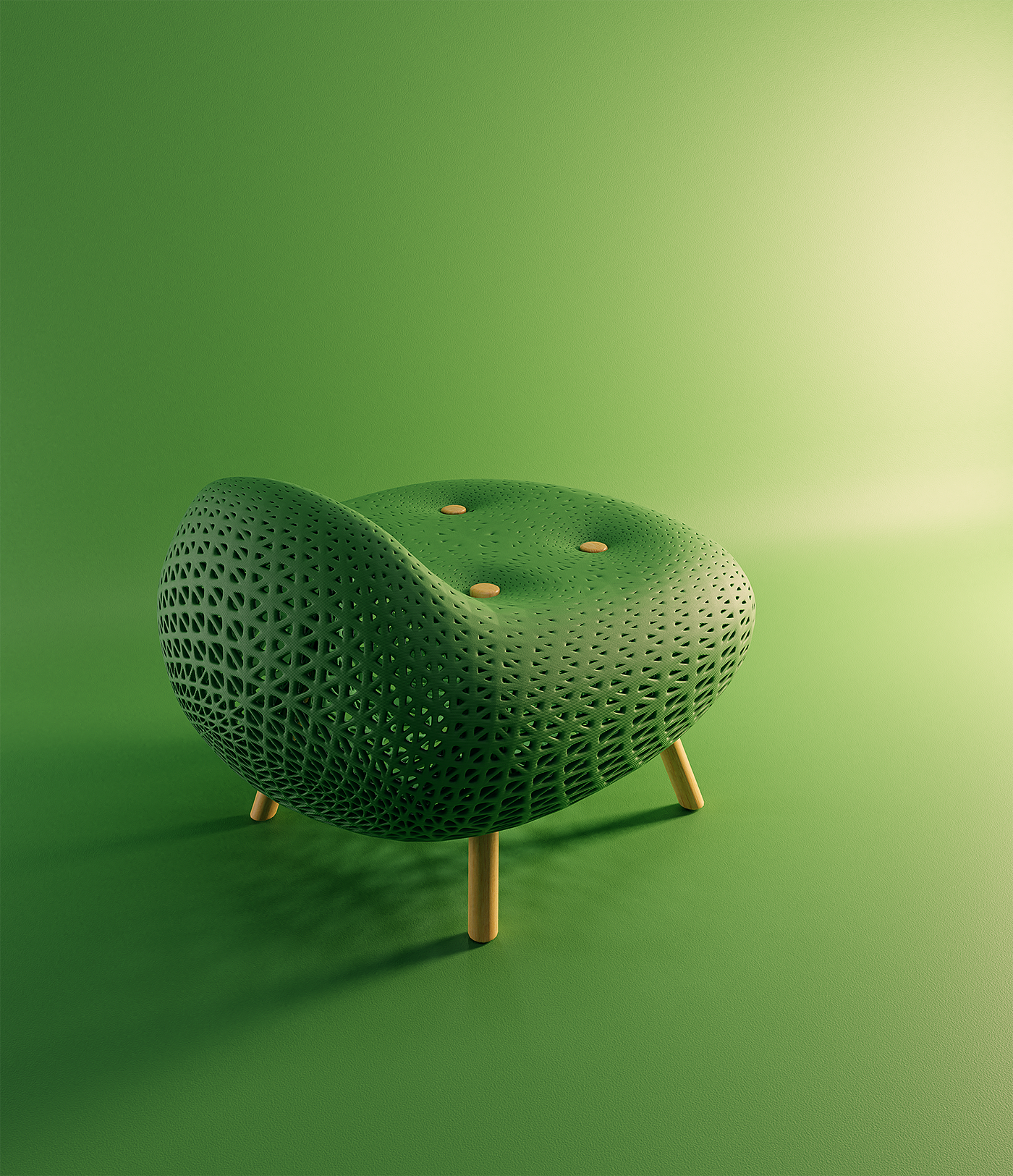 Caleb Gess，梅花椅，Plum Chair Concept，人体工程学，