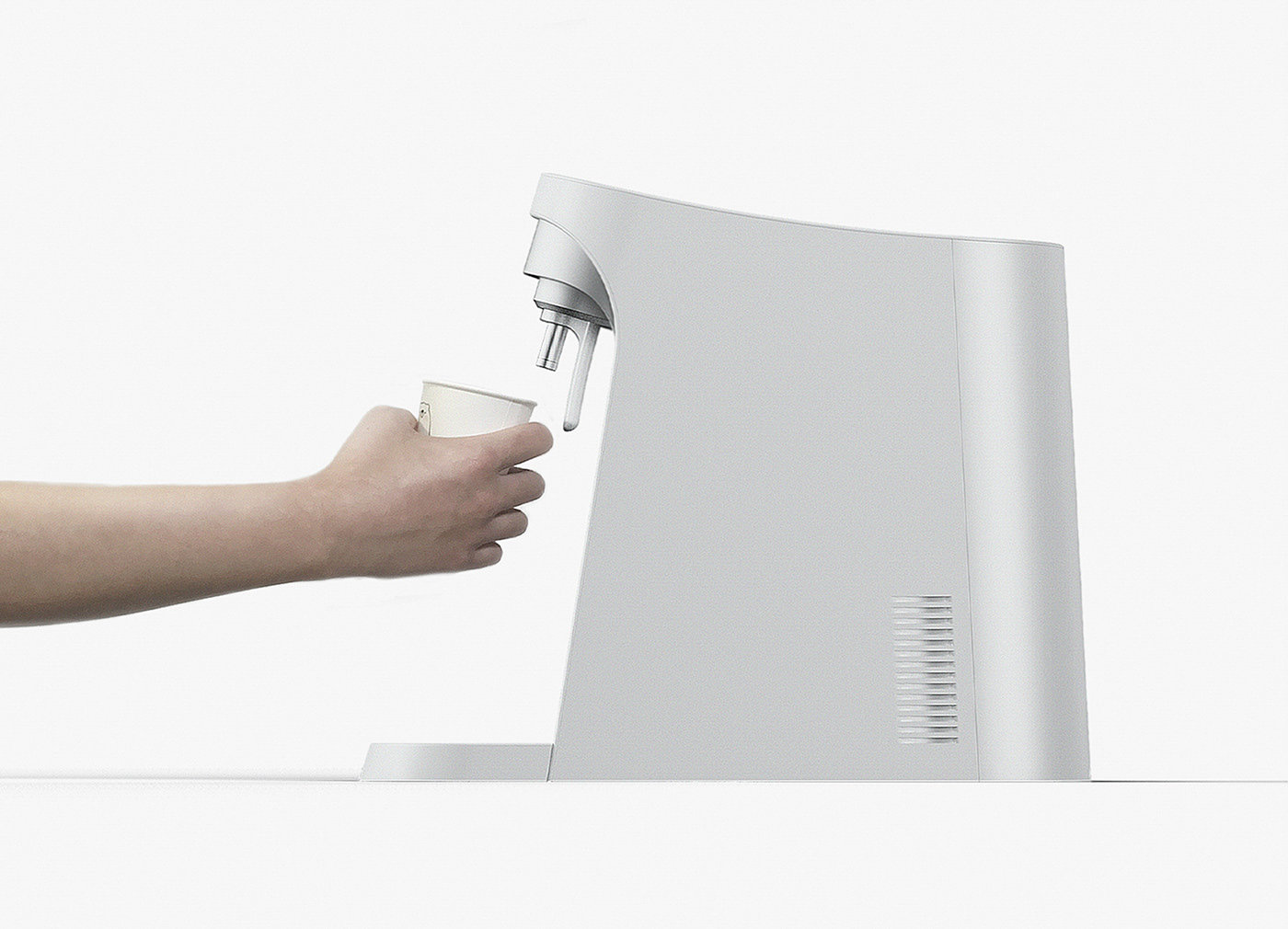 Chae Young Yoon，FLOW WATER PURIFIER，Flow purifier，Usability design，Streamlined design，，