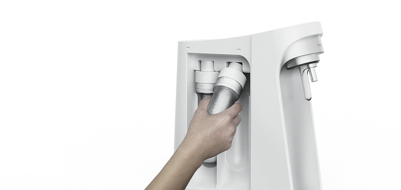Chae Young Yoon，FLOW WATER PURIFIER，Flow purifier，Usability design，Streamlined design，，