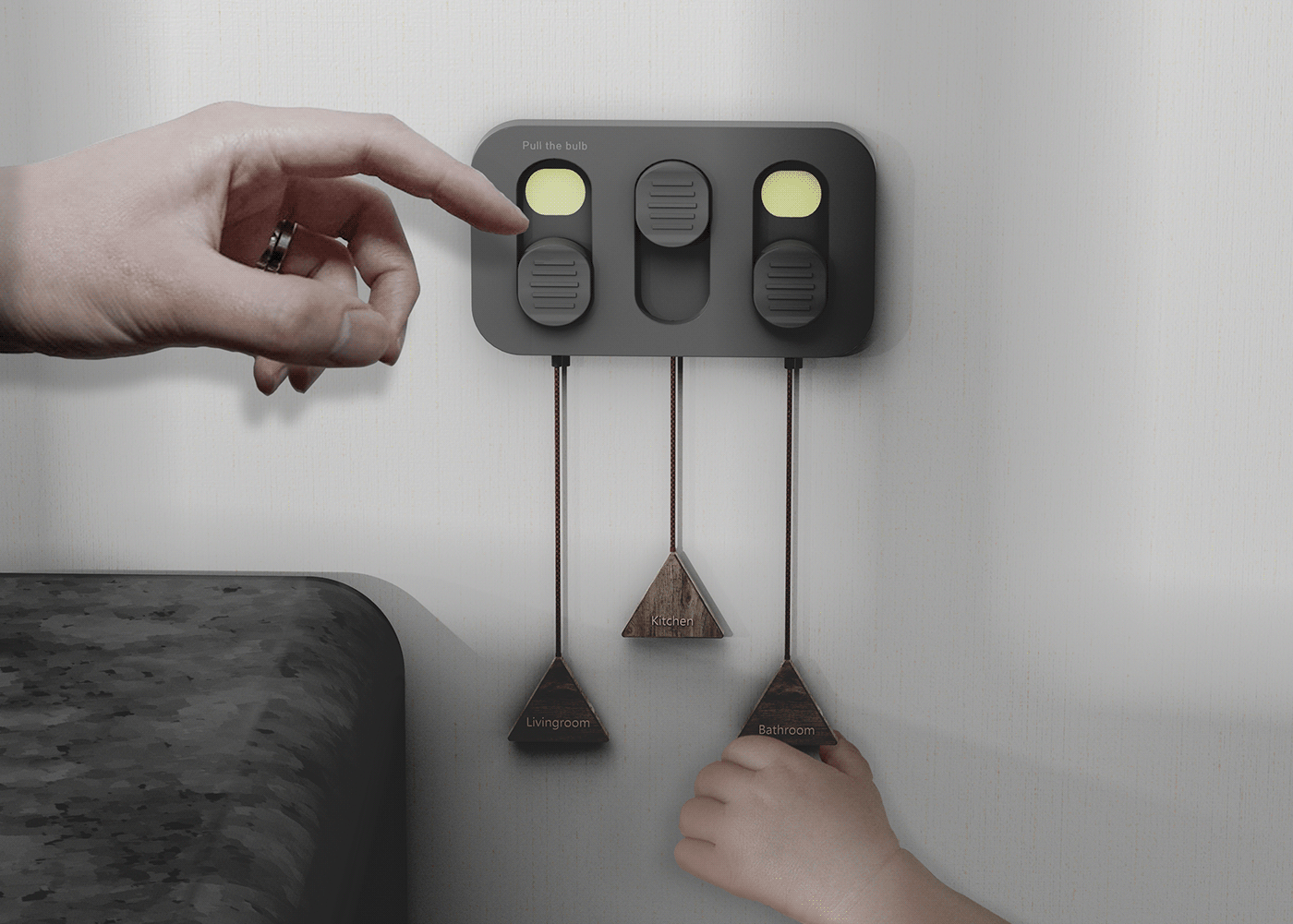 switch，lamp，Pull rope，