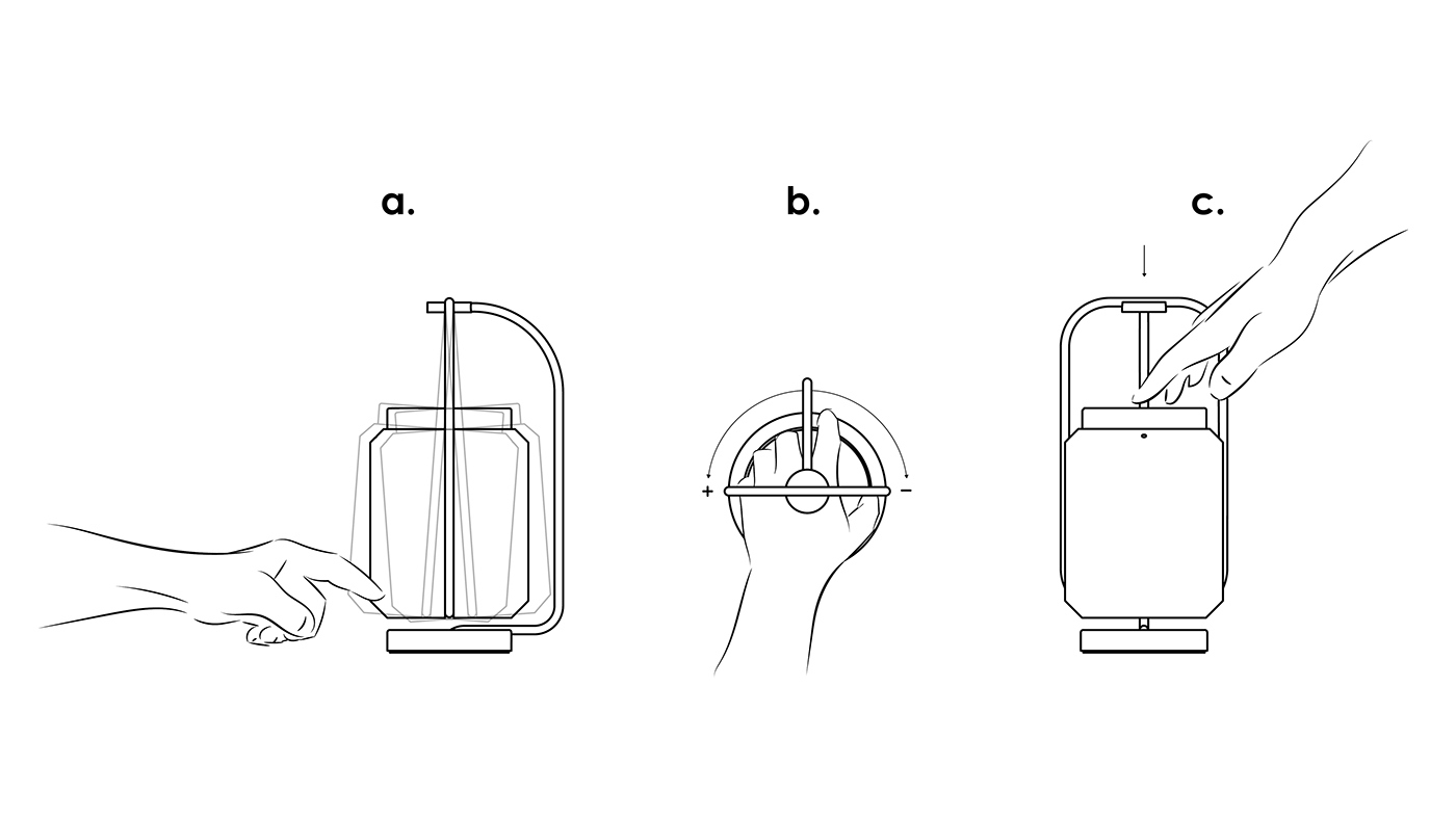 Lucciola，Bedside lamp，Creative lamp，
