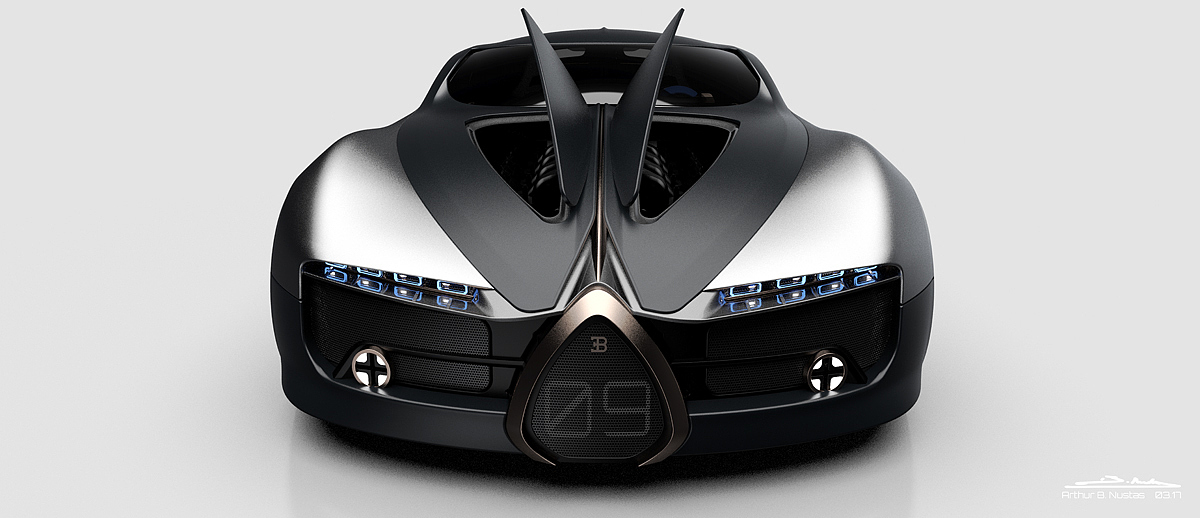 Render，modeling，Hand drawn，Bugatti Type，Bugatti，conceptual design，Automobile design，