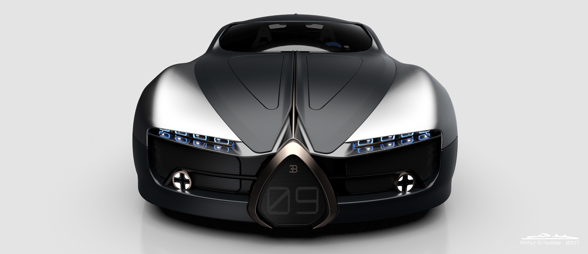 Render，modeling，Hand drawn，Bugatti Type，Bugatti，conceptual design，Automobile design，