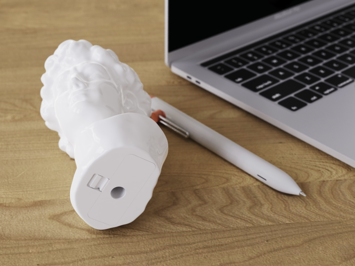 Plaster head，originality，pencil sharpener，