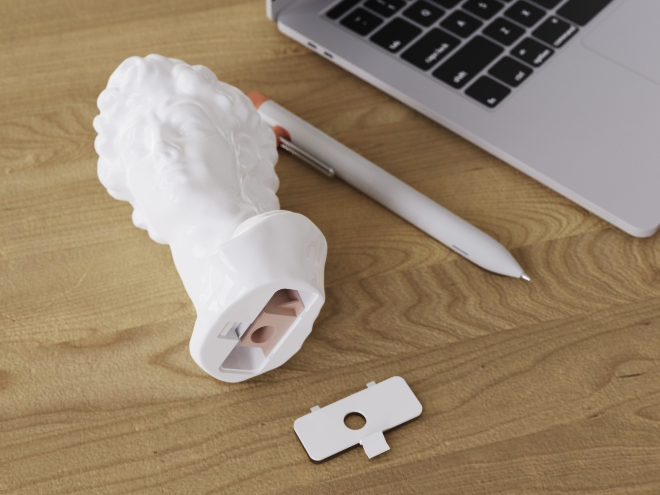 Plaster head，originality，pencil sharpener，