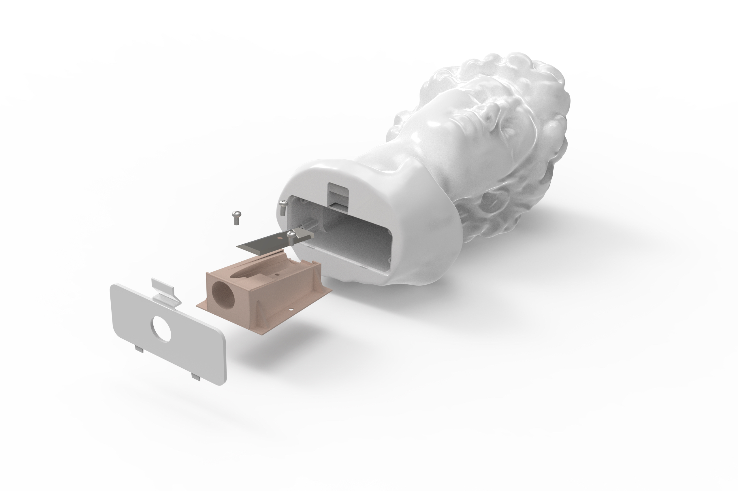 Plaster head，originality，pencil sharpener，