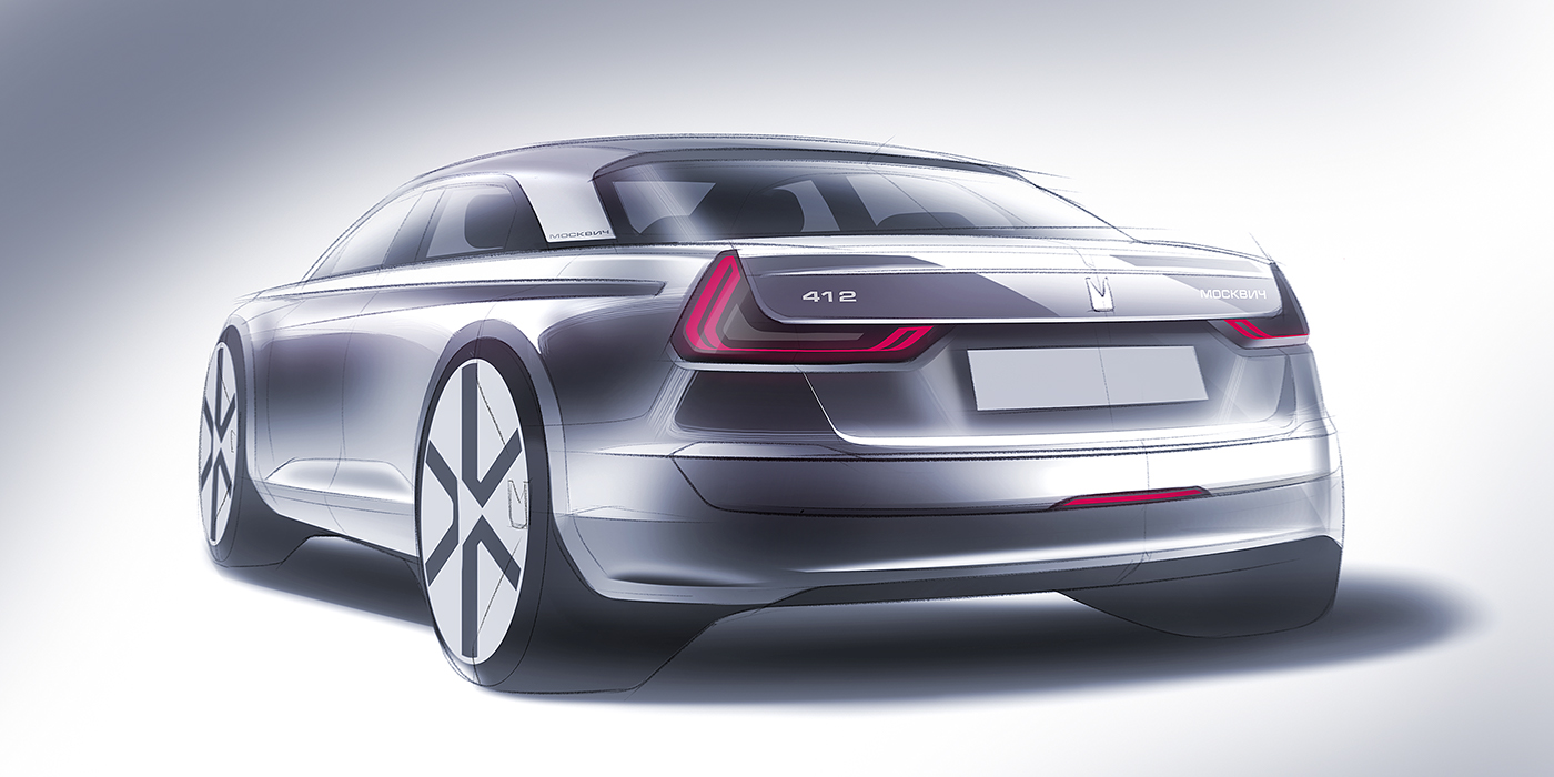 Hand drawn car，draft，Ubee ，Render，Automobile design，