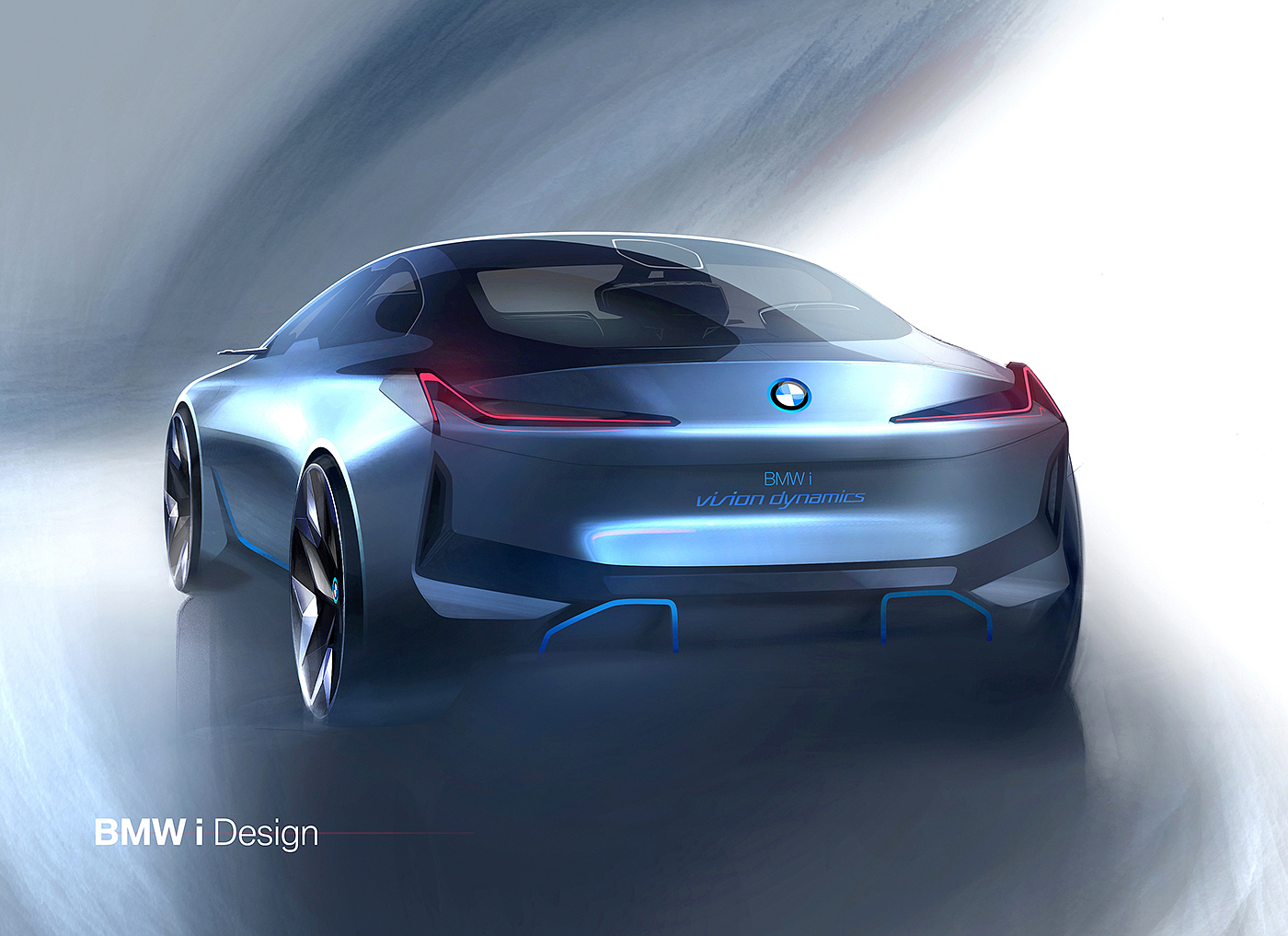 Hand drawn，marker pen，draft，draft，bmw，Official sketch，Electric sports car，Concept car，