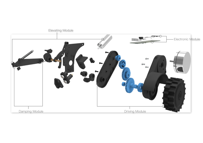 Smart trunk，COWAROBOT R1，product design，industrial design，