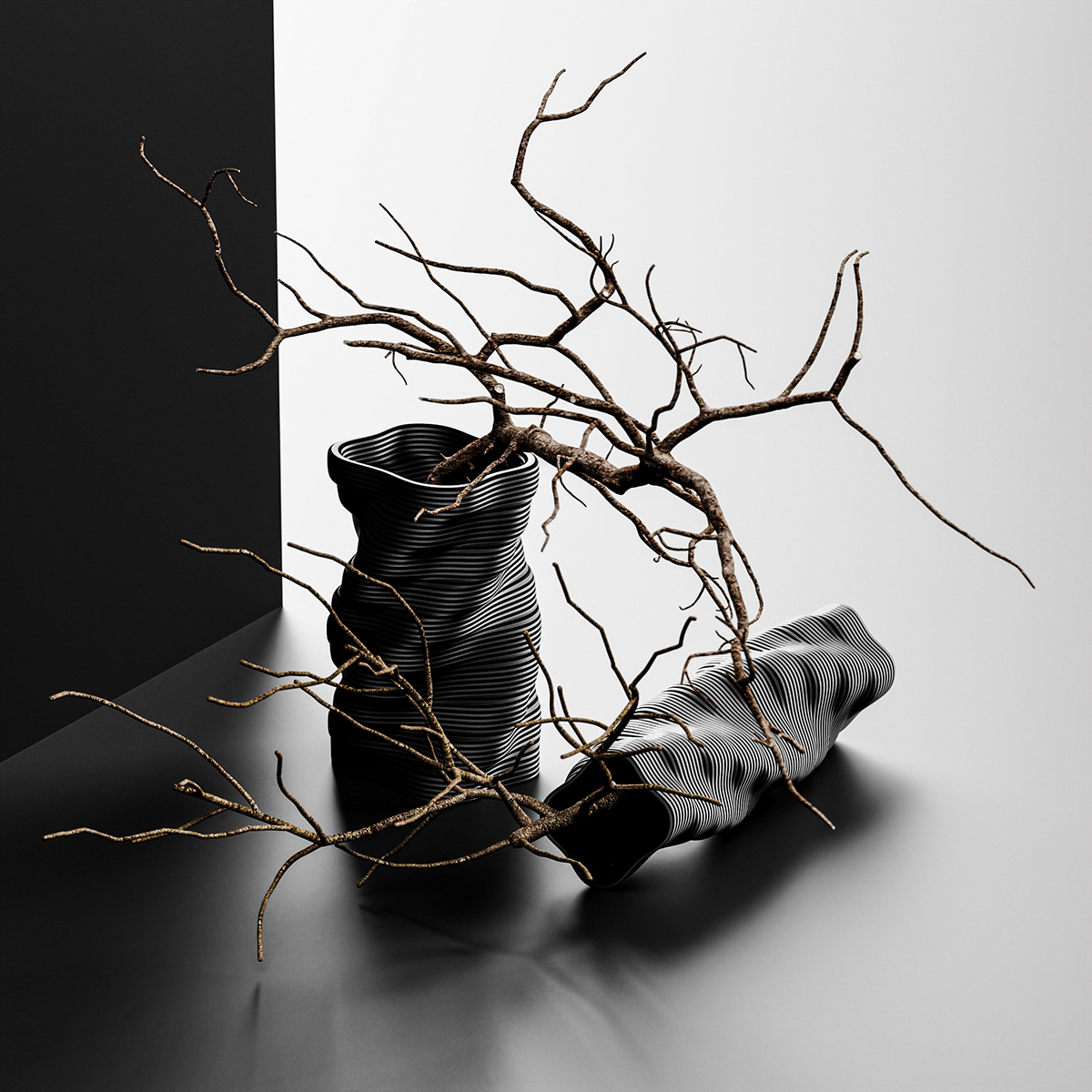 TWST，vase，Concrete texture，