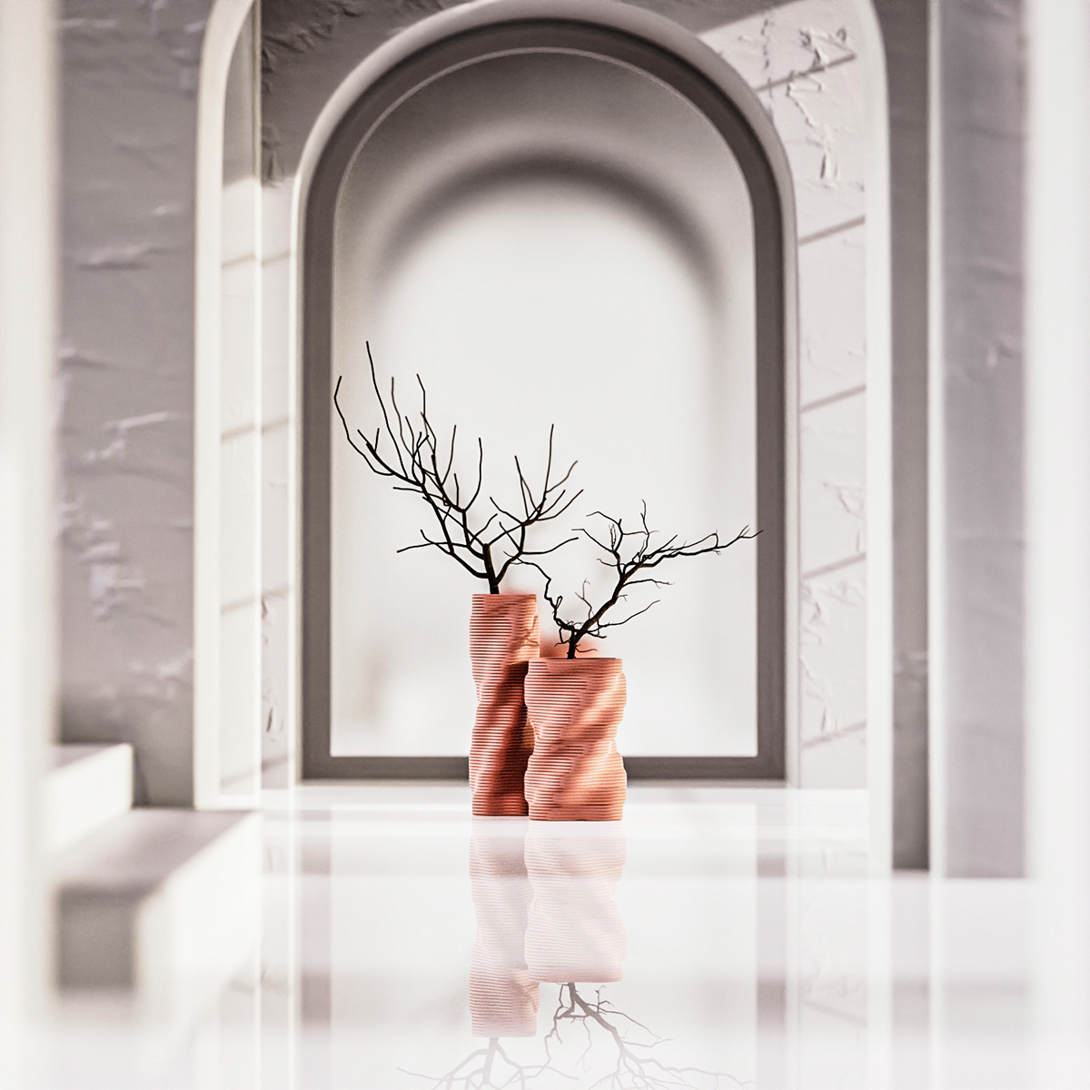 TWST，vase，Concrete texture，