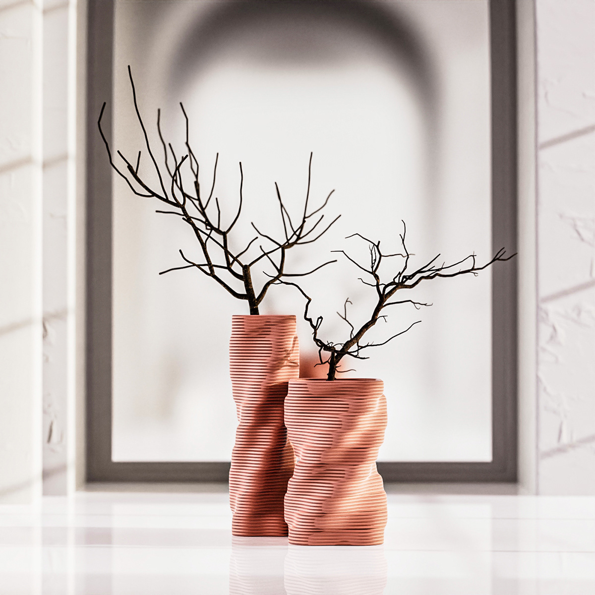 TWST，vase，Concrete texture，